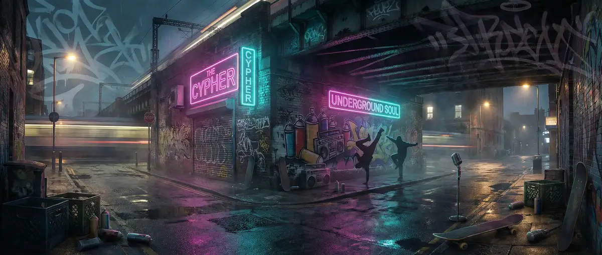 迷你巴士 - 城市街头文化夜景